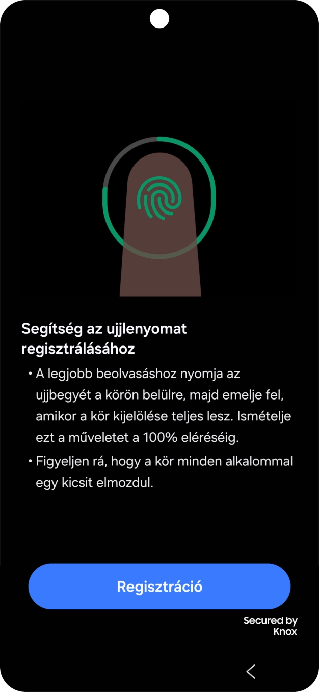 Válaszd a Regisztráció lehetőséget.