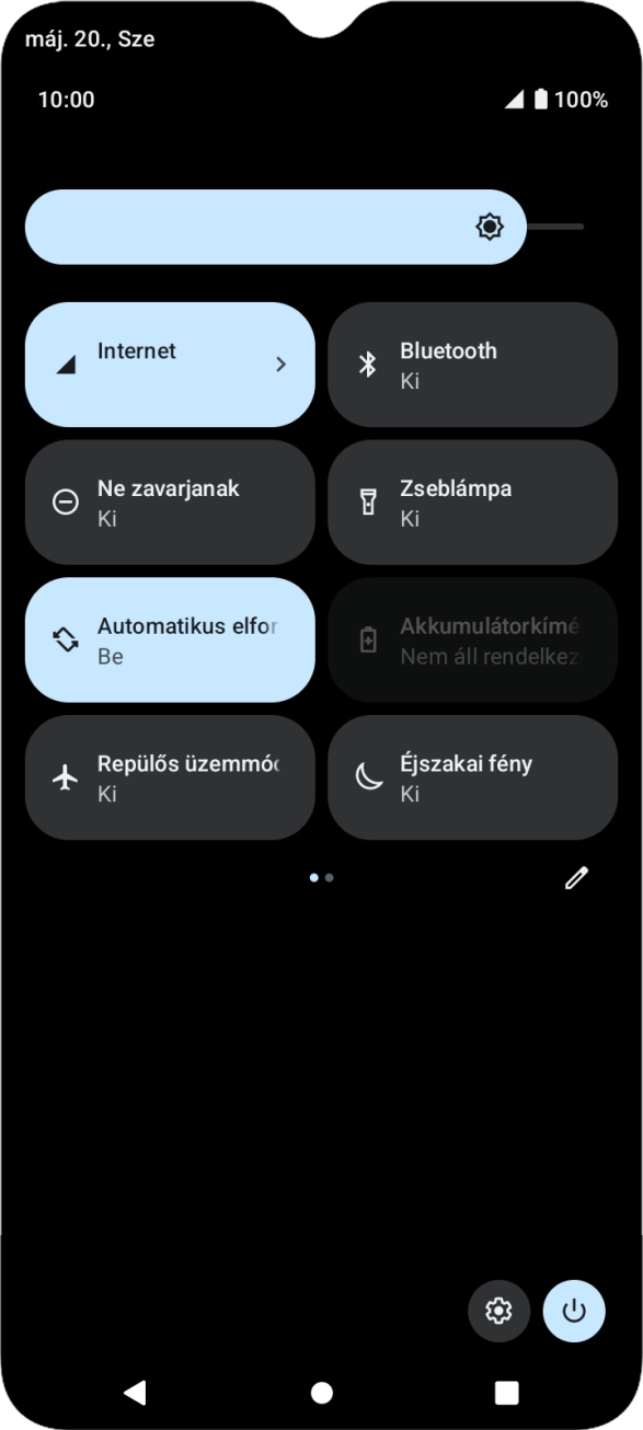 Kattints a beállítások ikonra.