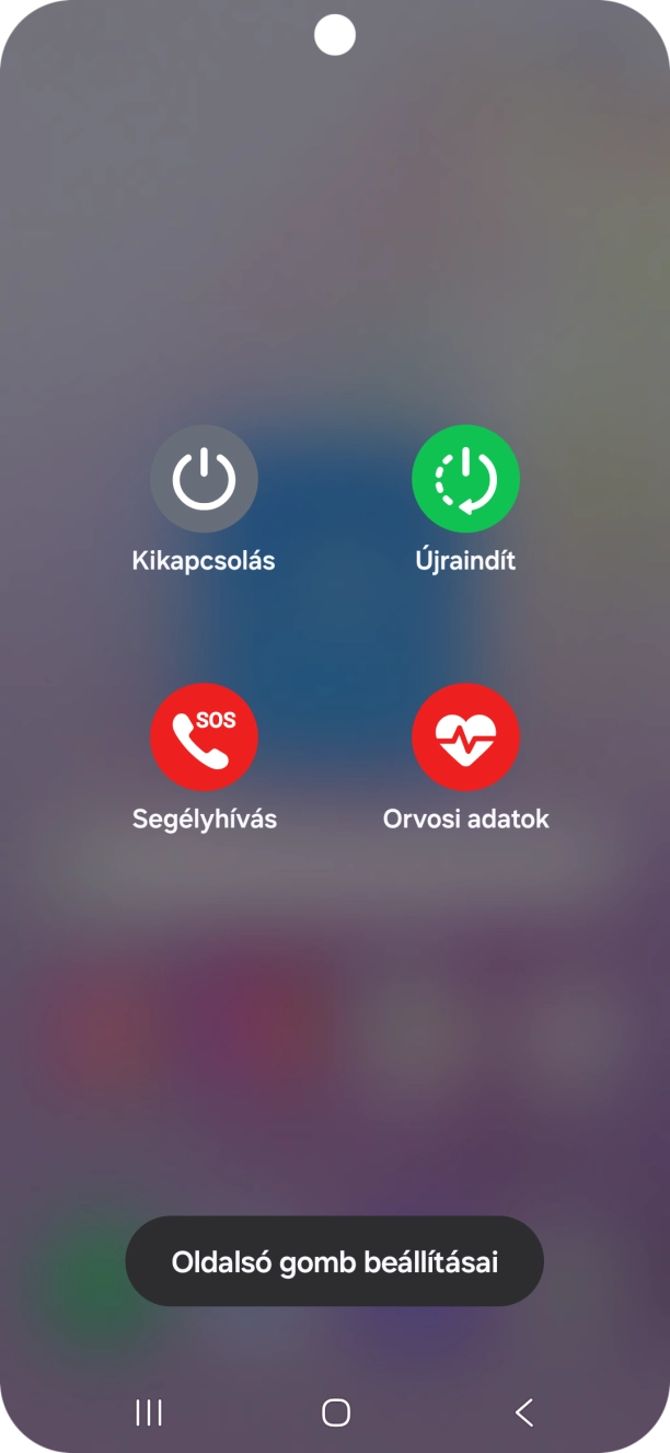 Válaszd a Kikapcsolás lehetőséget. Válaszd a Kikapcsolás lehetőséget.