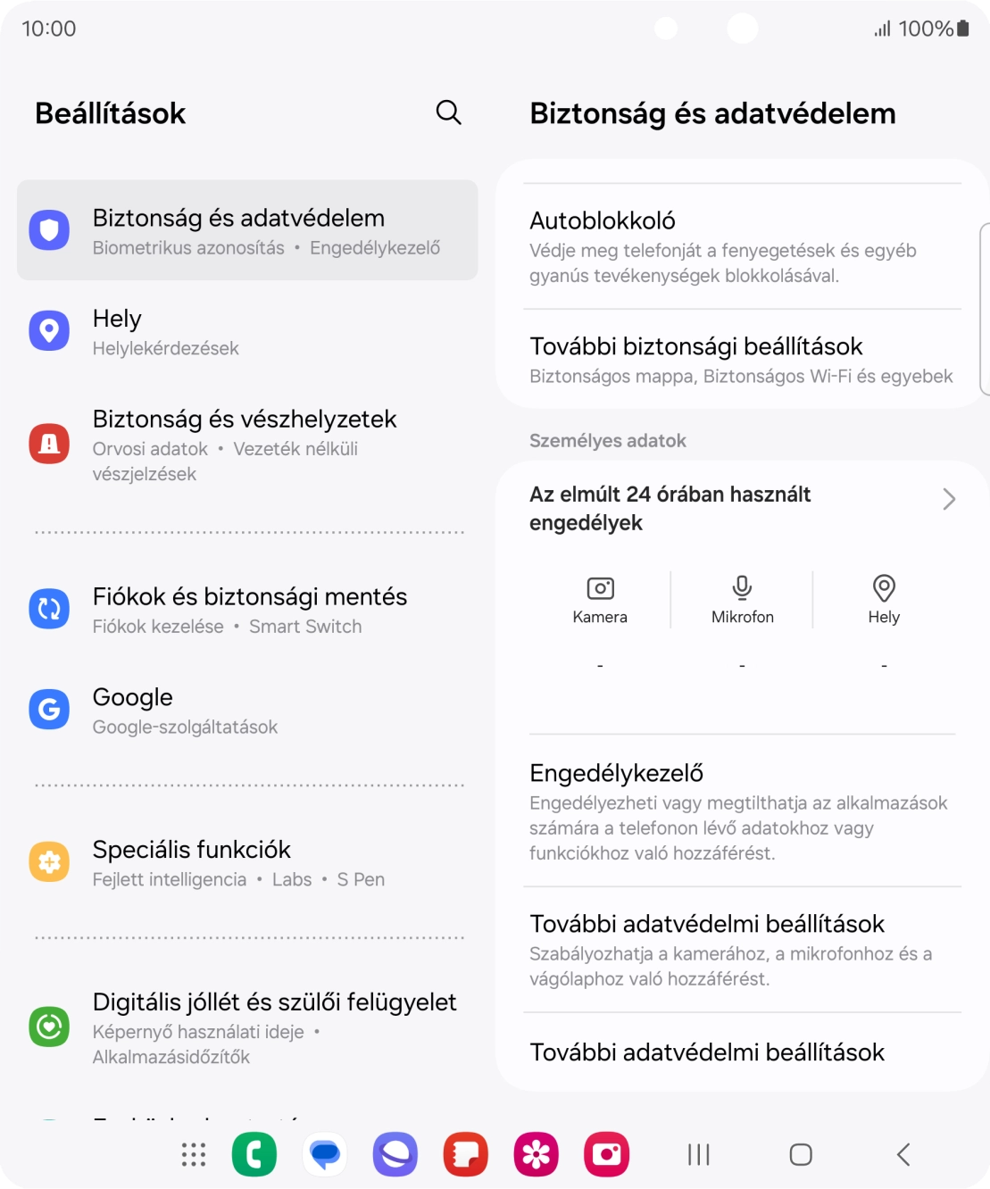 Válaszd a További biztonsági beállítások lehetőséget.