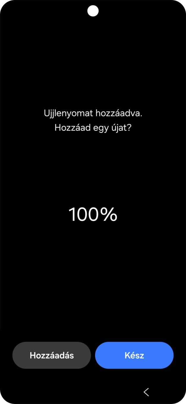 Válaszd a Kész lehetőséget.