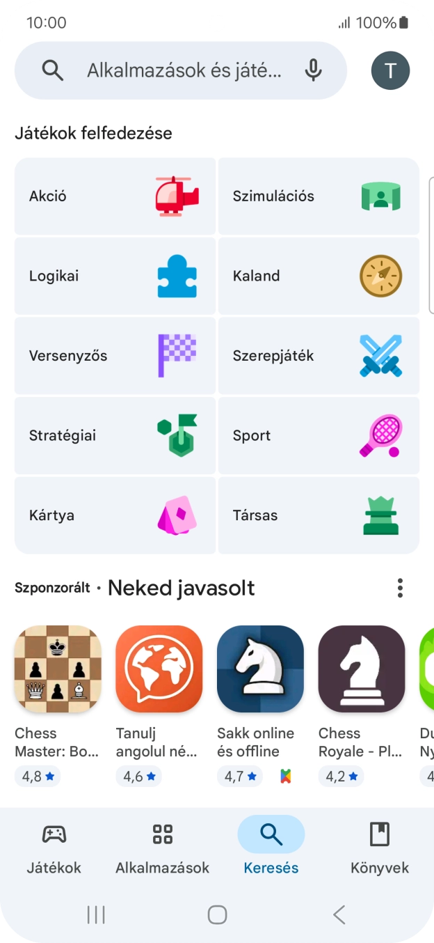 Kattints a keresés mezőre. Kattints a keresés mezőre.