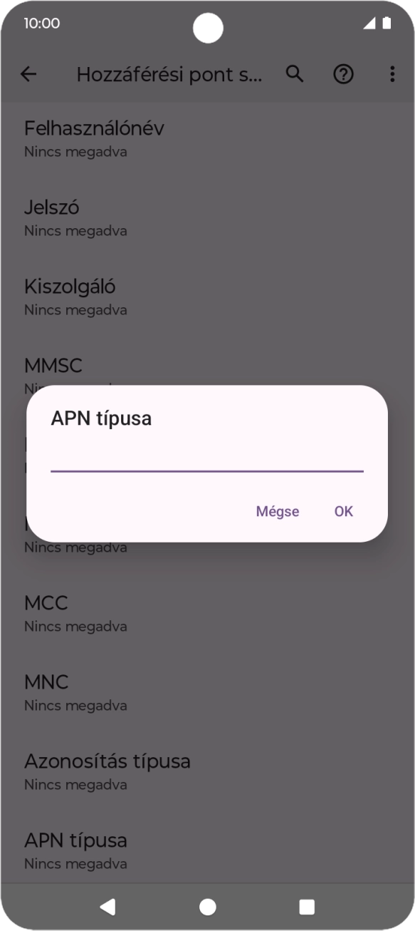 Írd be azt, hogy default, és válaszd az OK lehetőséget. Írd be azt, hogy default, és válaszd az OK lehetőséget.