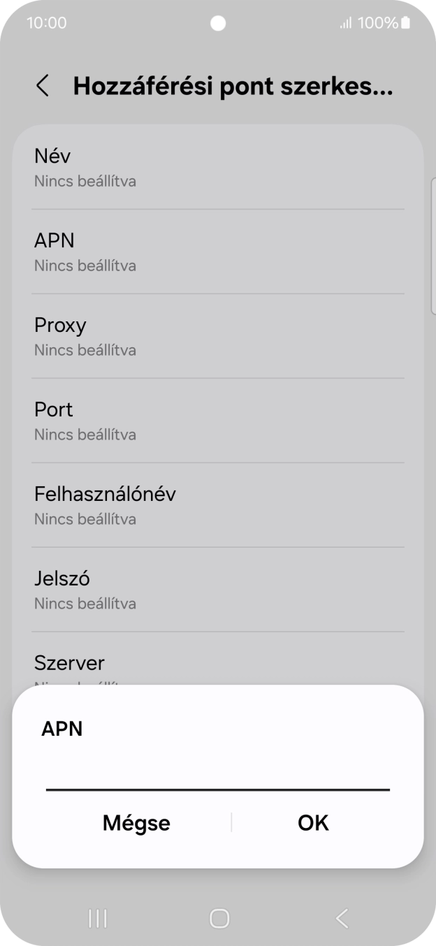 Amennyiben előfizetésed van, írd be azt, hogy internet, és válaszd az OK lehetőséget.