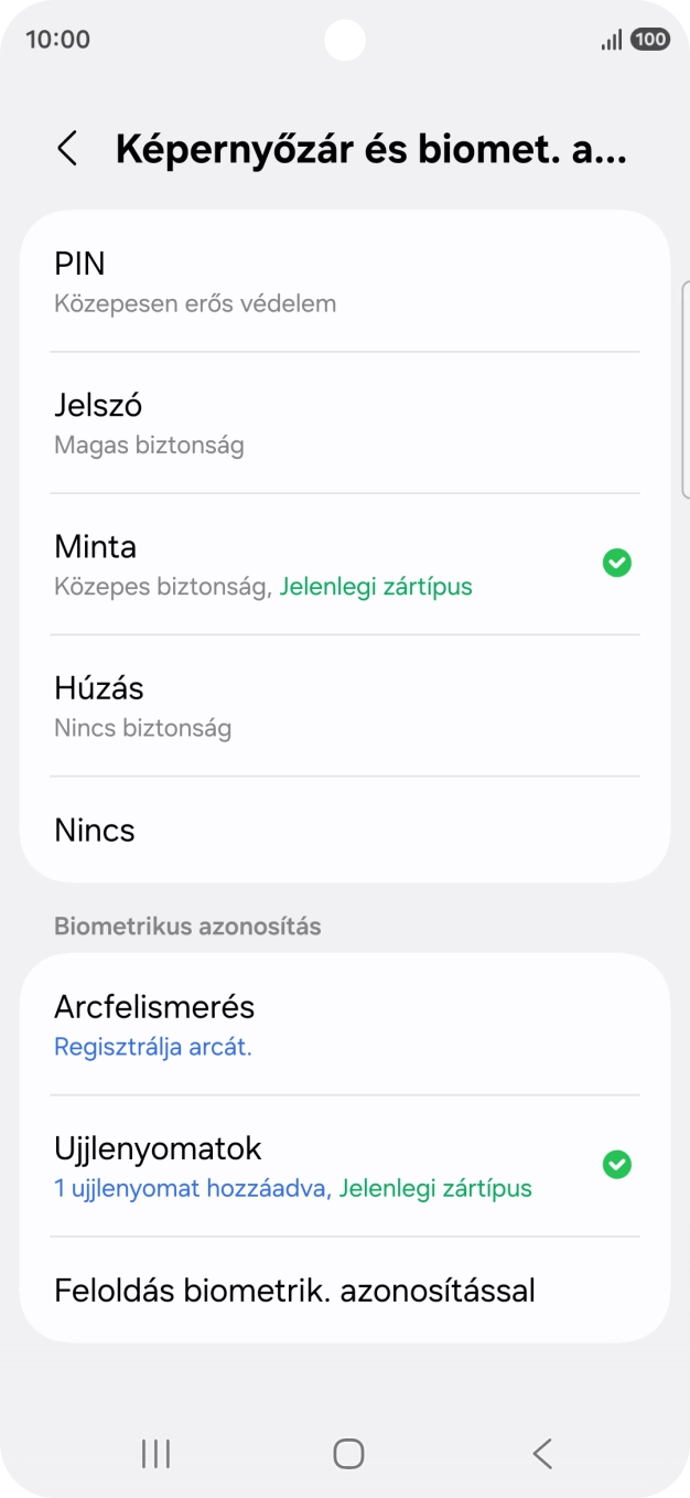 Válaszd a Nincs lehetőséget.