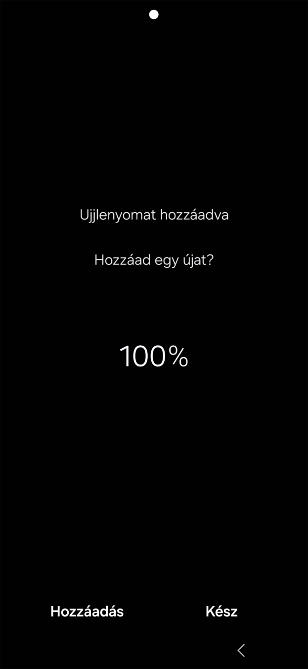 Válaszd a Kész lehetőséget.