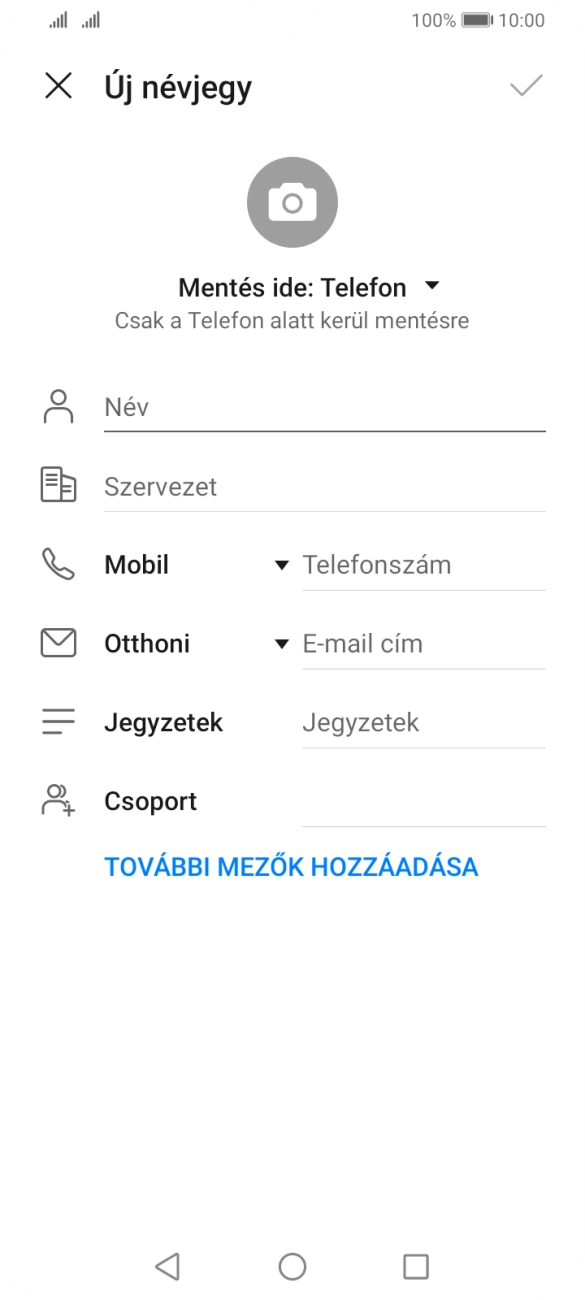 Nyisd le a névjegyzéknél legördülő menüt. Nyisd le a névjegyzéknél legördülő menüt.