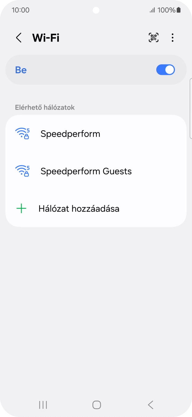 Válaszd ki a kívánt Wi-Fi hálózatot. Válaszd ki a kívánt Wi-Fi hálózatot.