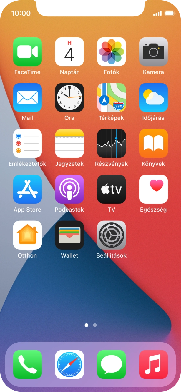 Válaszd a Beállítások lehetőséget. Válaszd a Beállítások lehetőséget.