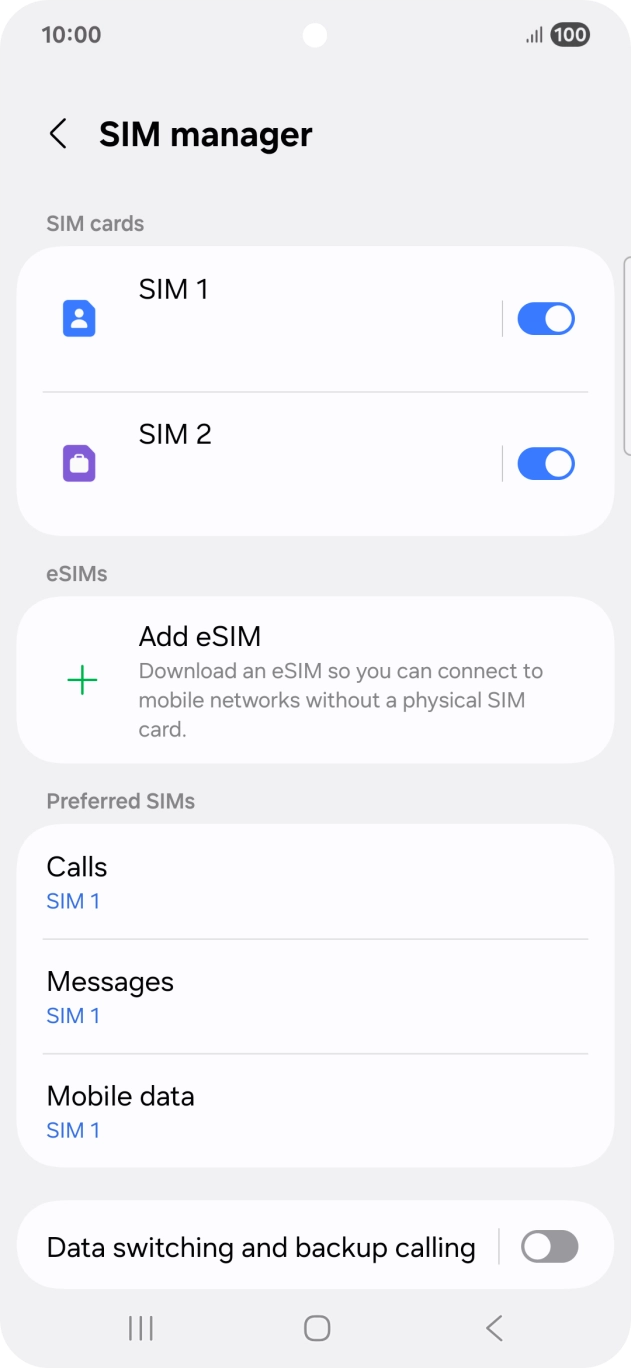Press the required plan.