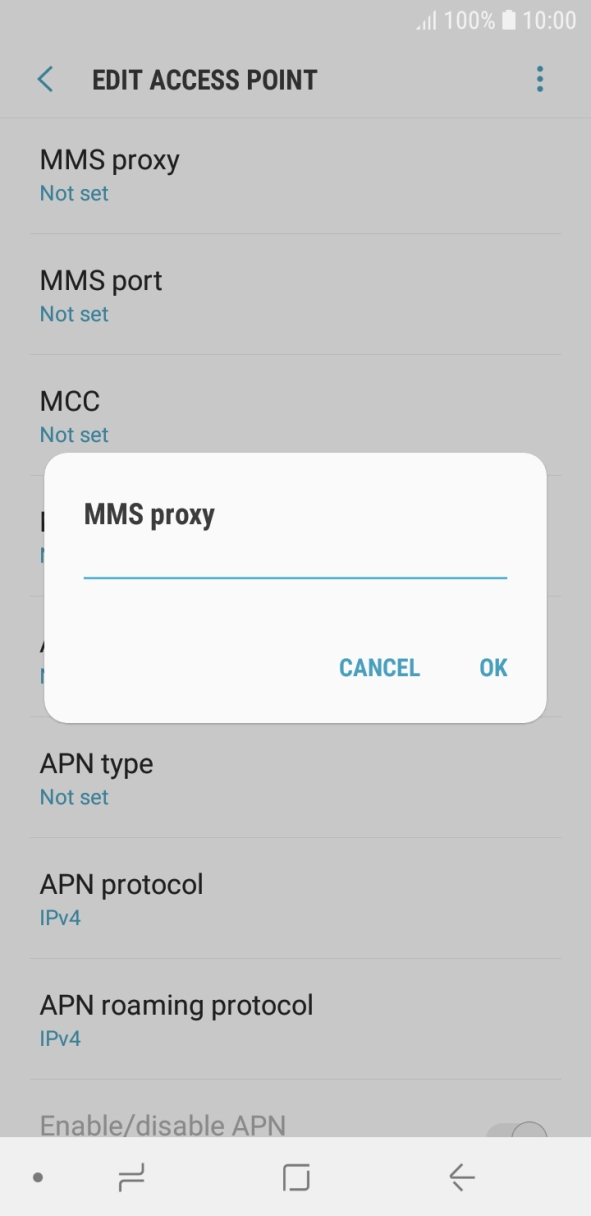 Key in 82.132.254.1 and press OK. Key in 82.132.254.1 and press OK.