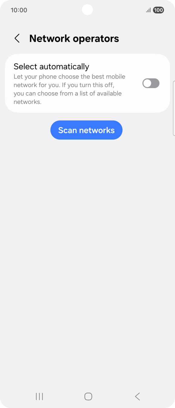 Press the indicator next to 'Select automatically' to turn on the function.