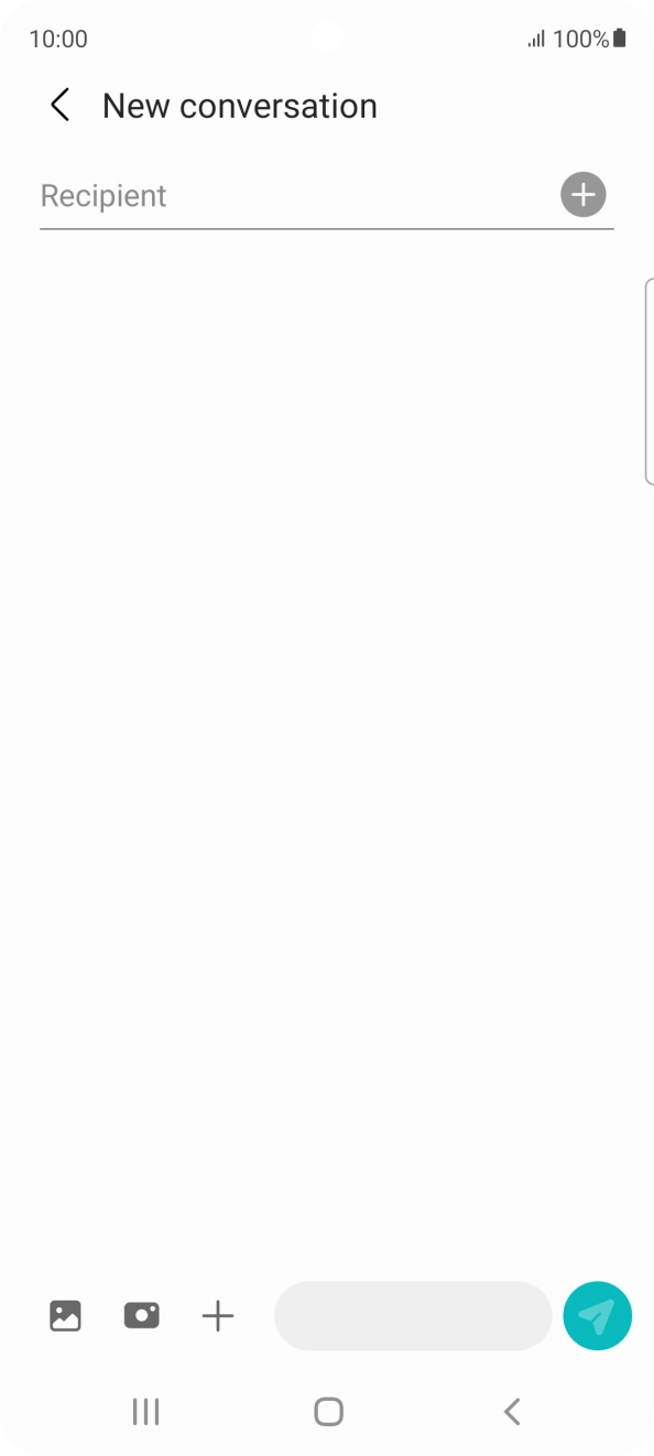 Press the search field and key in the first letters of the recipient's name. Press the search field and key in the first letters of the recipient's name.