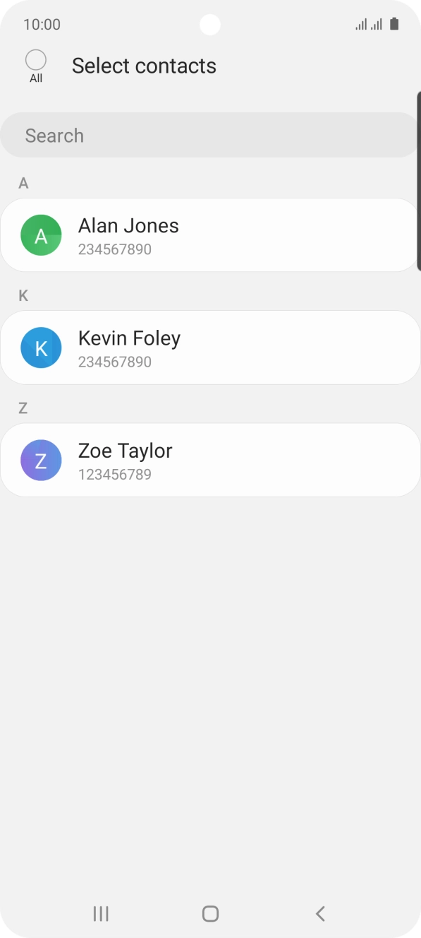 Press the field above 'All'.