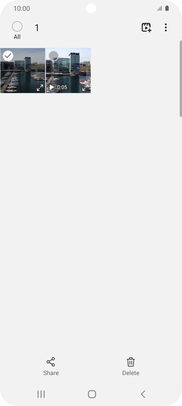 Press the field above 'All'. Press the field above 'All'.