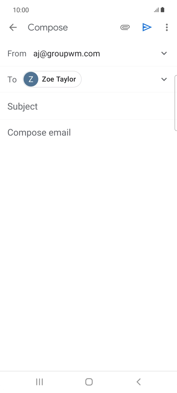 Press Subject and key in the required subject.