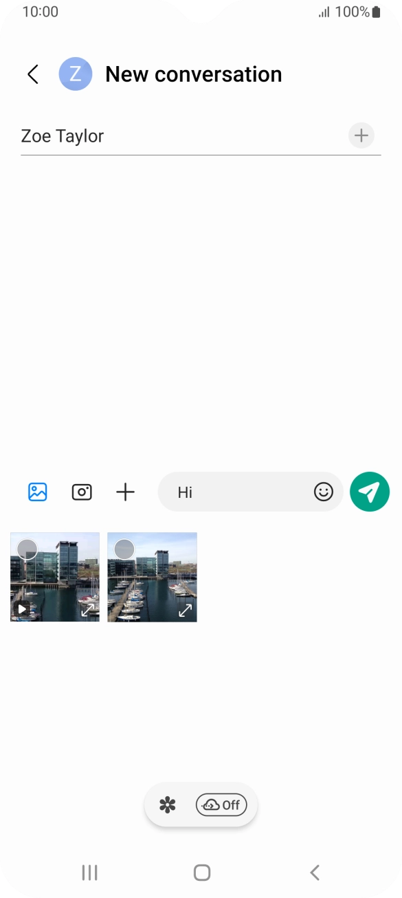Press the gallery icon and go to the required folder. Press the gallery icon and go to the required folder.