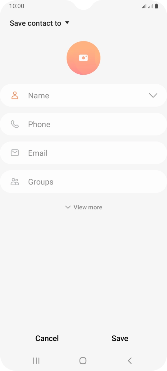 Press the address book drop down list.