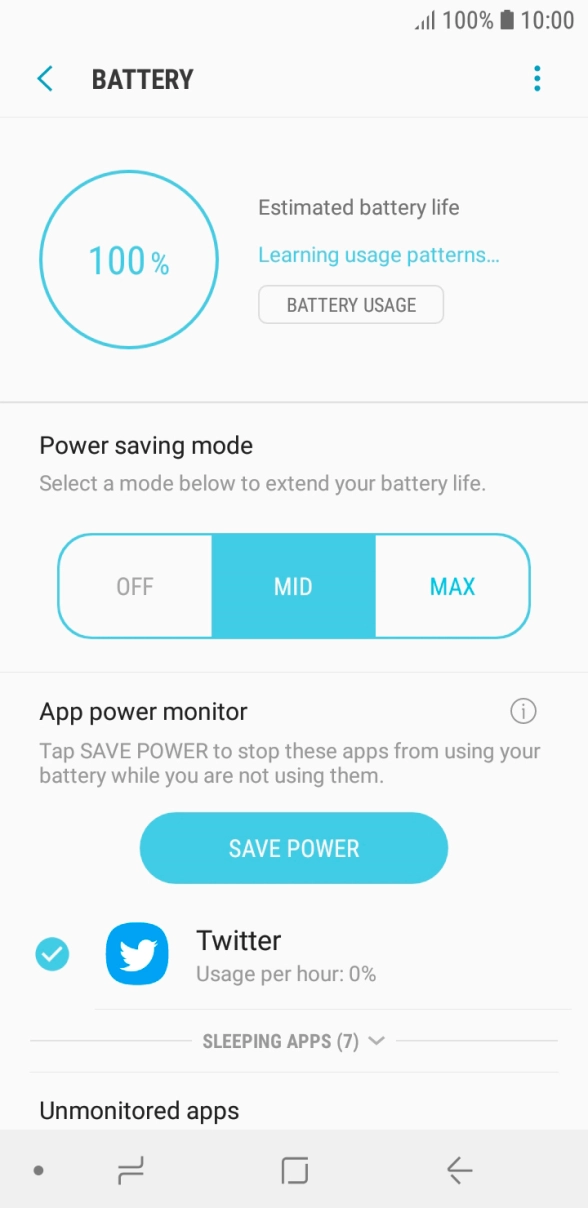 Press the Home key to return to the home screen.