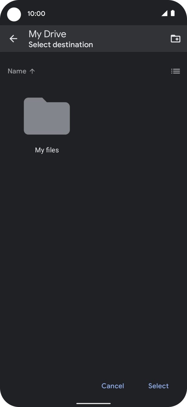 To create a new folder, press the new folder icon and follow the instructions on the screen to create a new folder. To create a new folder, press the new folder icon and follow the instructions on the screen to create a new folder.