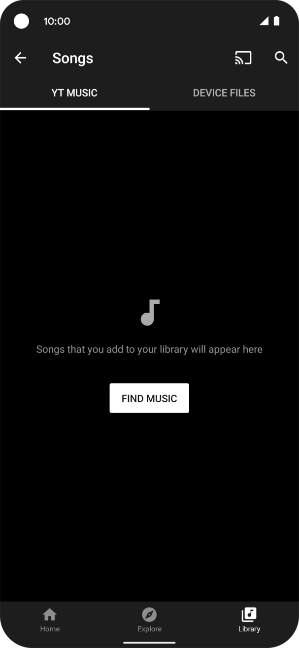 Press DEVICE FILES and go to the required audio file. Press DEVICE FILES and go to the required audio file.