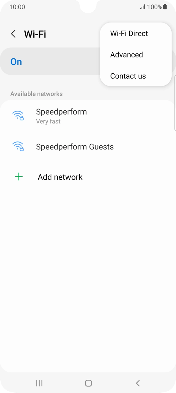 Press Advanced. Press Advanced.