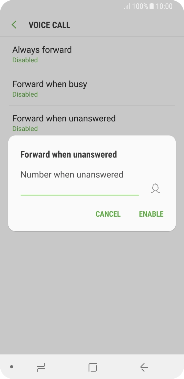 Key in 901 and press ENABLE.