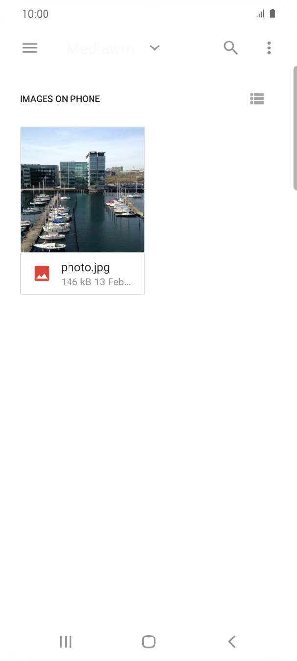 Press the required file.