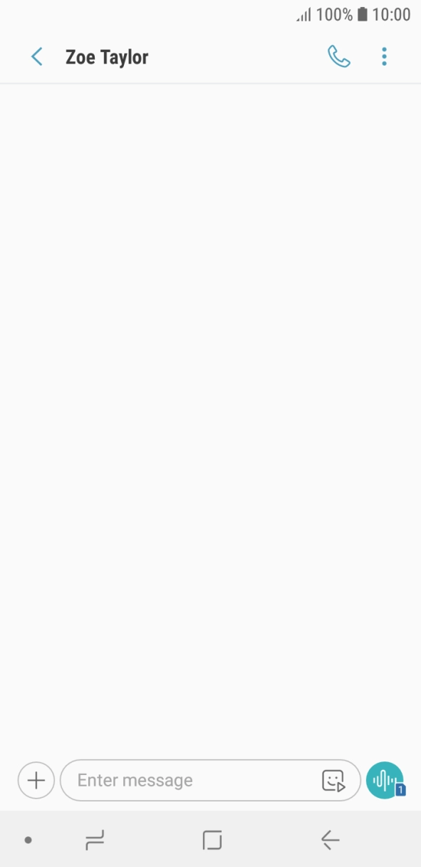 Press the text input field and write the text for your picture message.