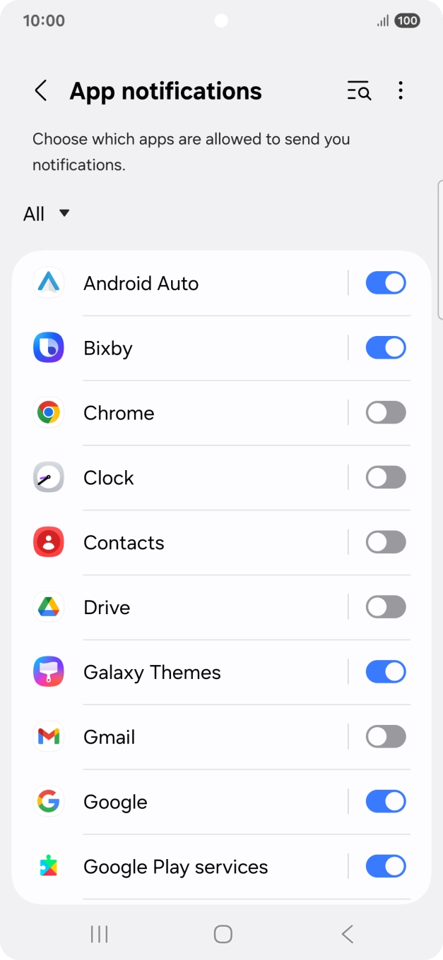 Press the drop down list. Press the drop down list.