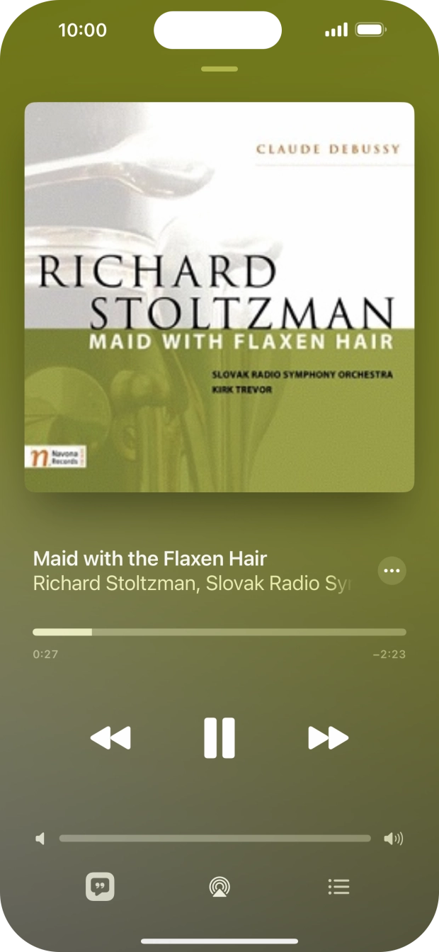 Press arrow right to go to the next audio file.