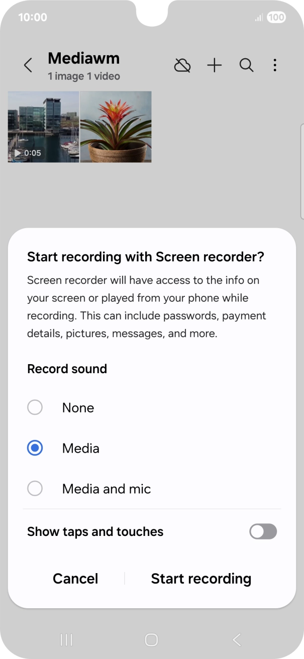 Follow the instructions on the screen to select the required settings.
