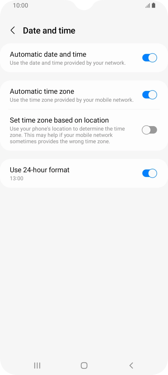 Press the Home key to return to the home screen.
