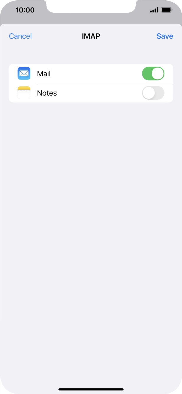 Press Save. Your email account has now been set up. To select more settings for incoming and outgoing server, proceed with the following steps. Press Save. Your email account has now been set up. To select more settings for incoming and outgoing server, proceed with the following steps.