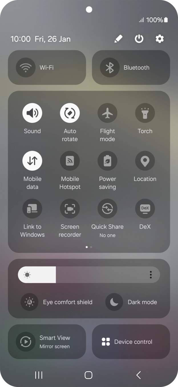 Press the screen recording icon.