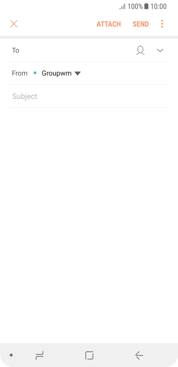 Press the field next to 'To' and key in the first letters of the recipient's name.