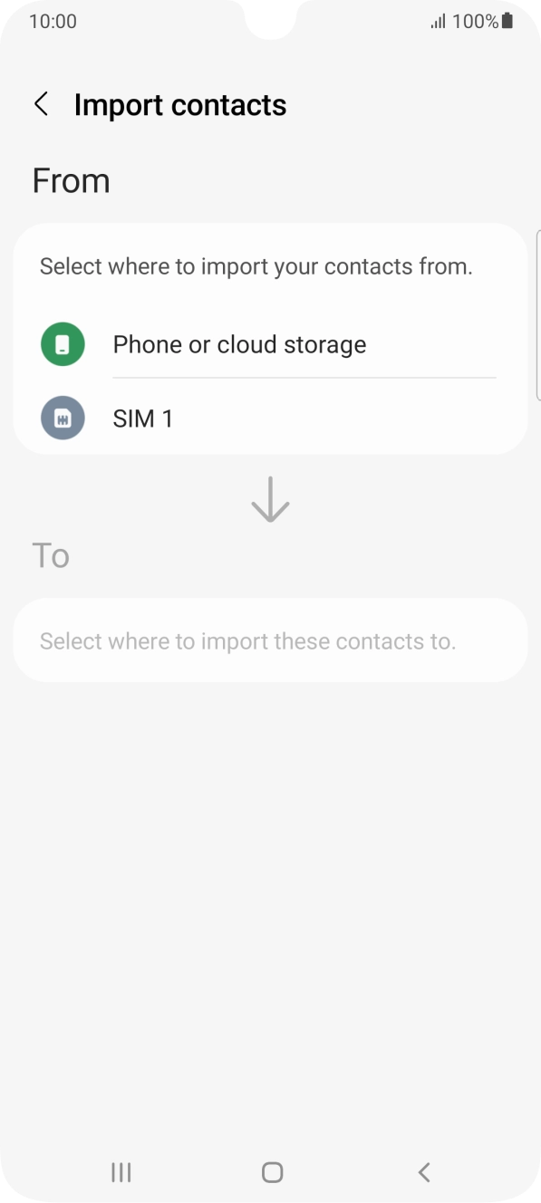 Press the name of the SIM.