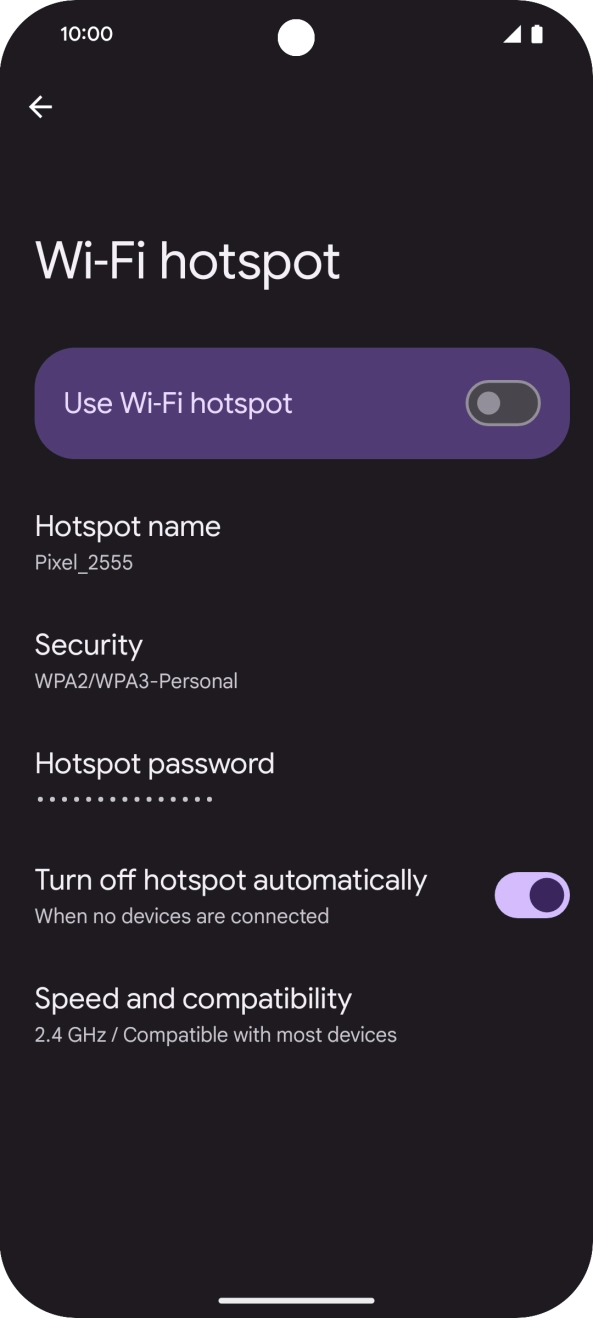 Press Hotspot name. Press Hotspot name.