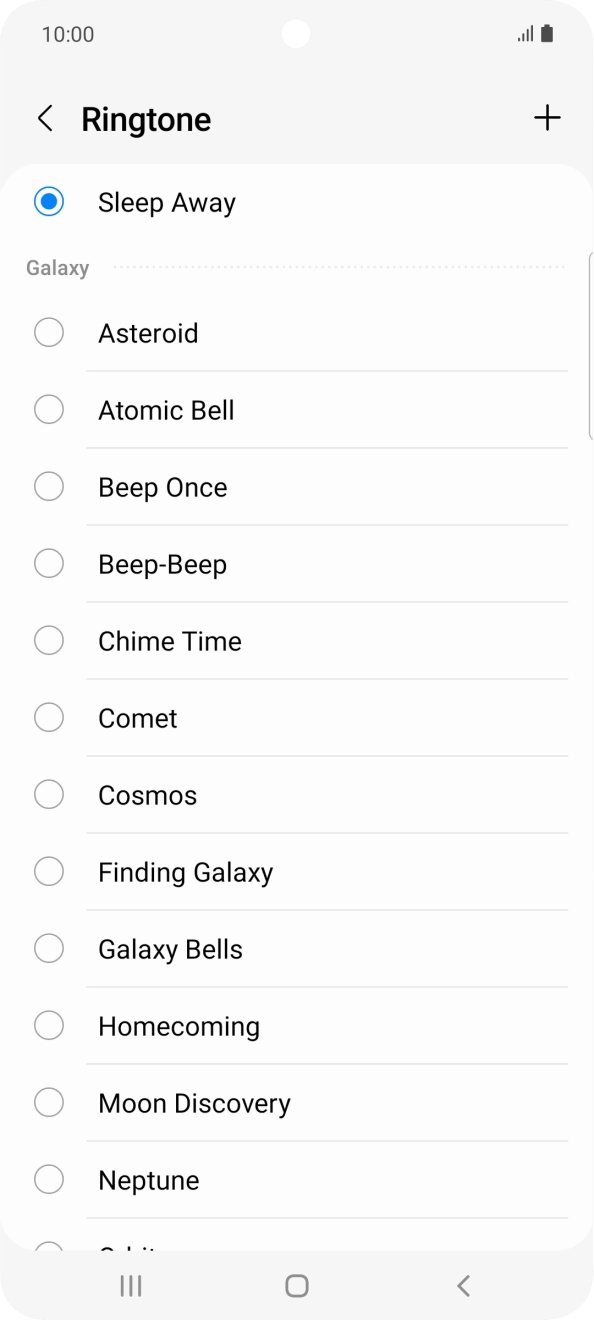 Press the Home key to return to the home screen.
