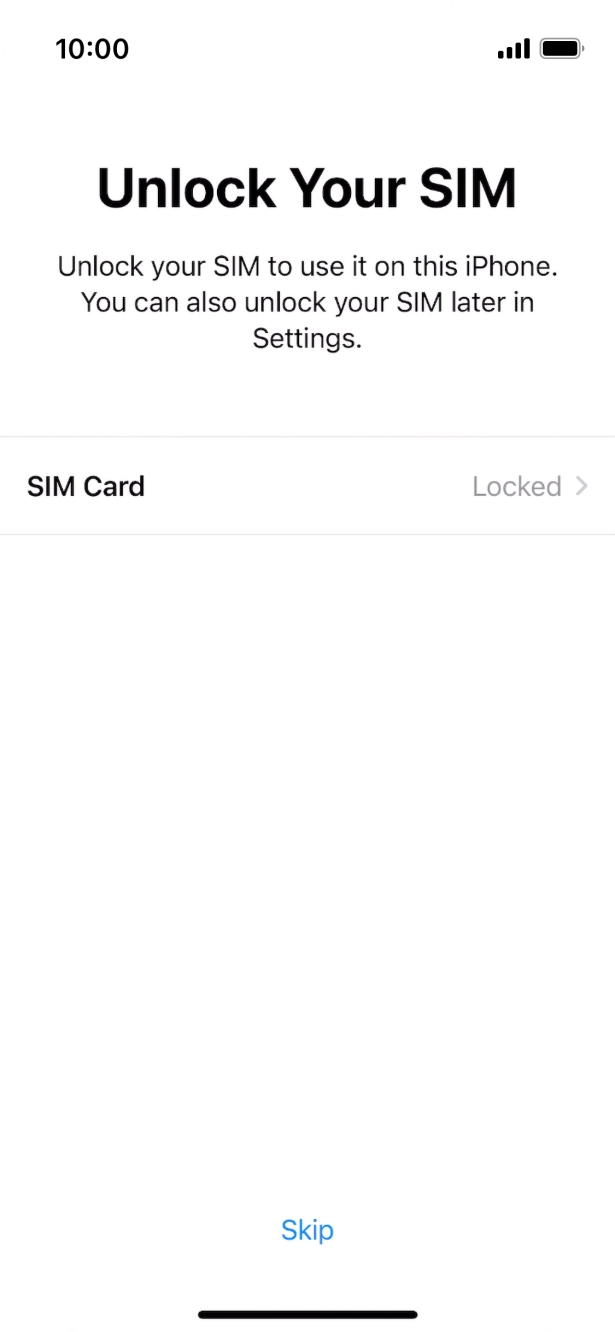 Press SIM Card. Press SIM Card.