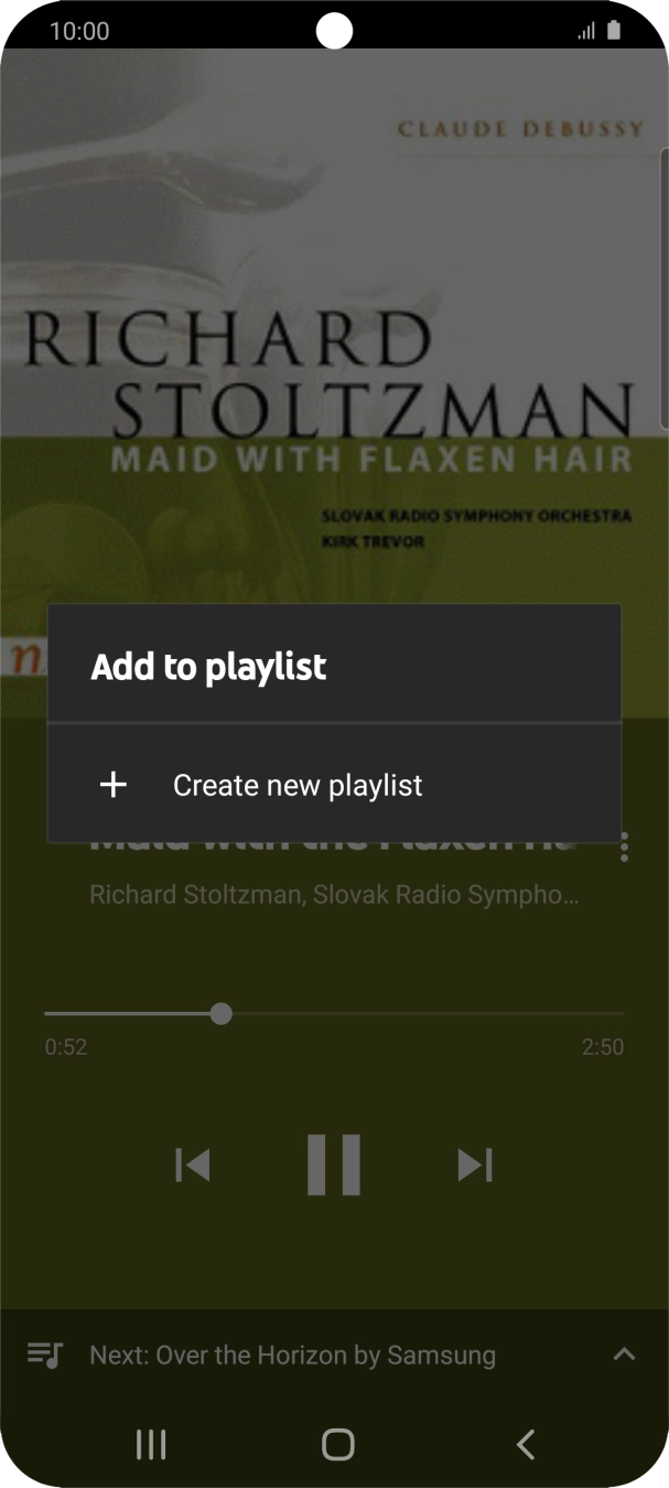 Press Create a new playlist.