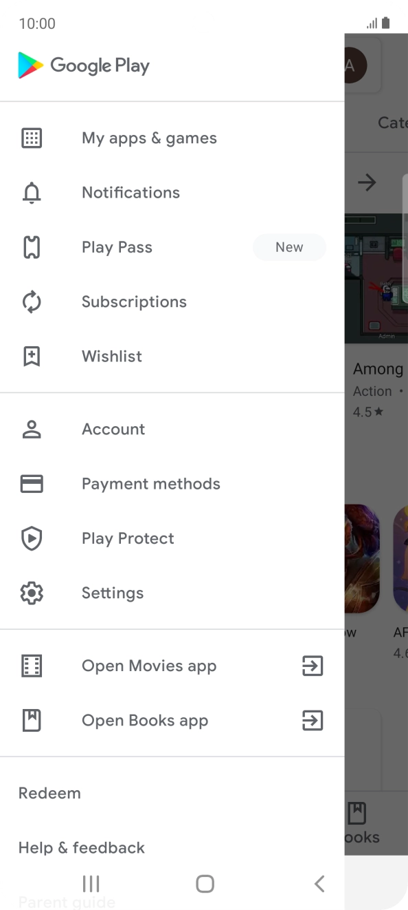 Press Settings. Press Settings.