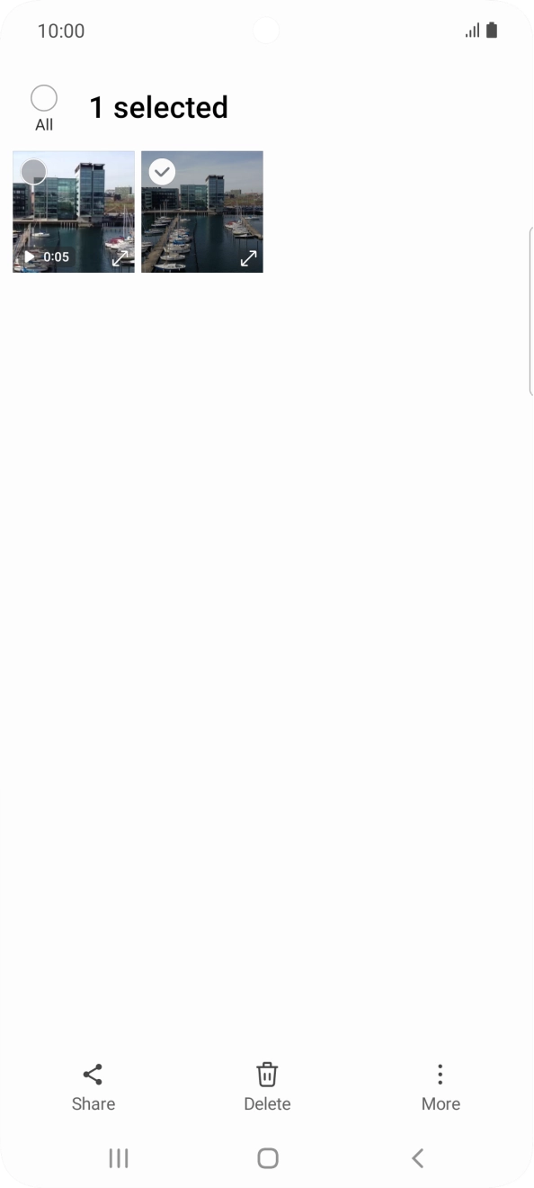 Press the field above 'All'. Press the field above 'All'.