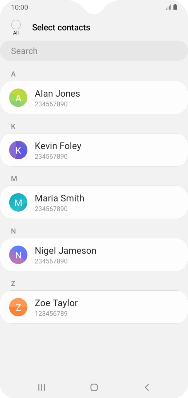 Press the field above 'All'.