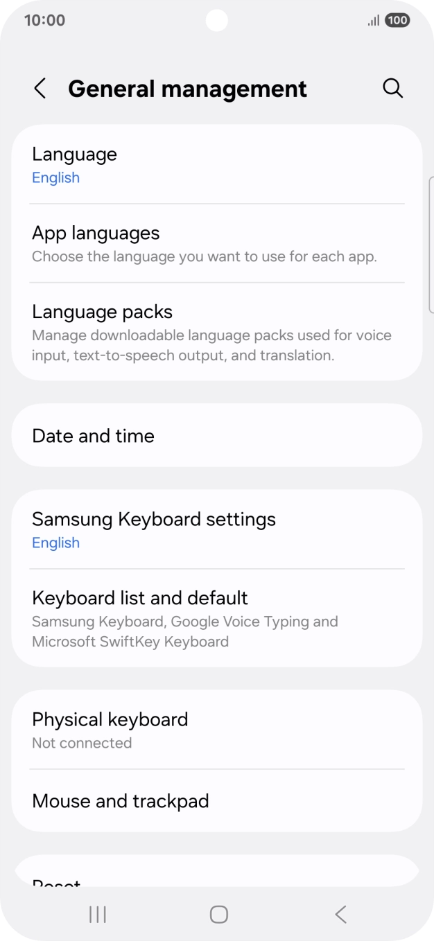 Press Date and time.