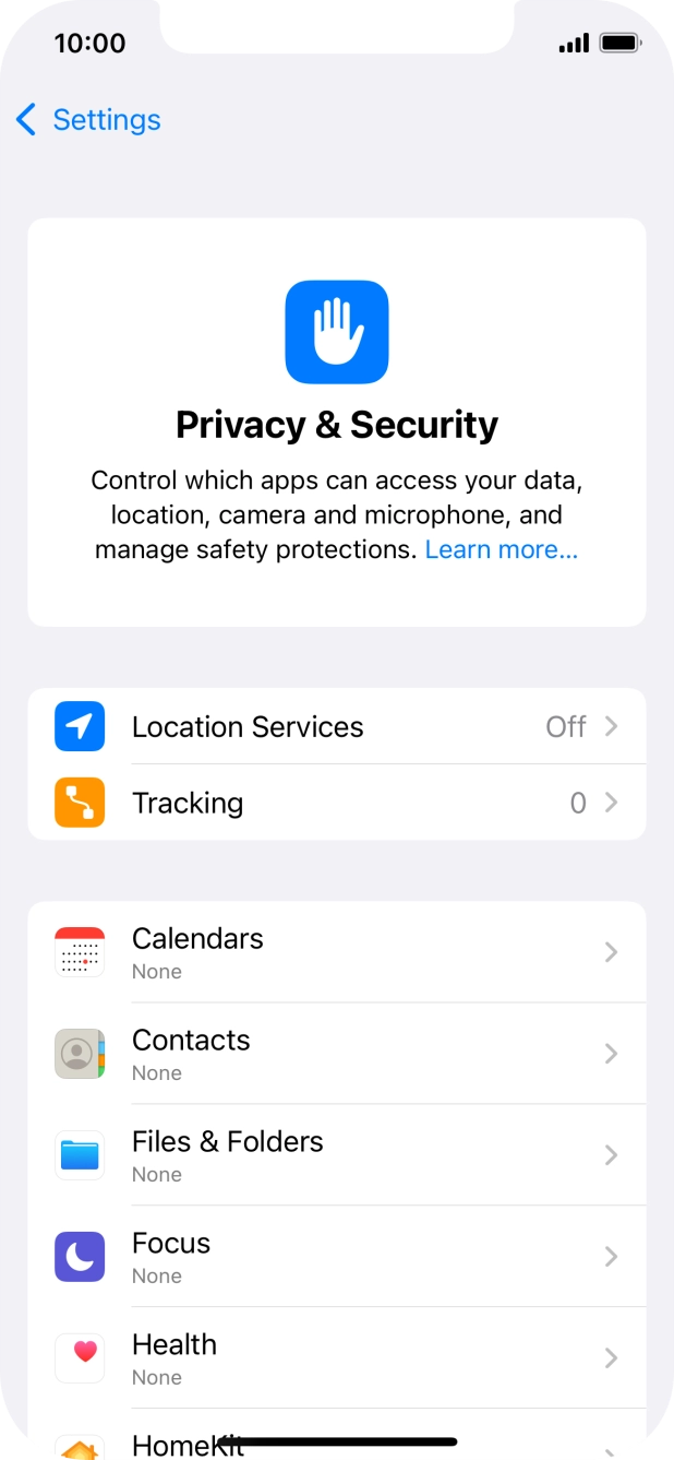 Press Location Services. Press Location Services.