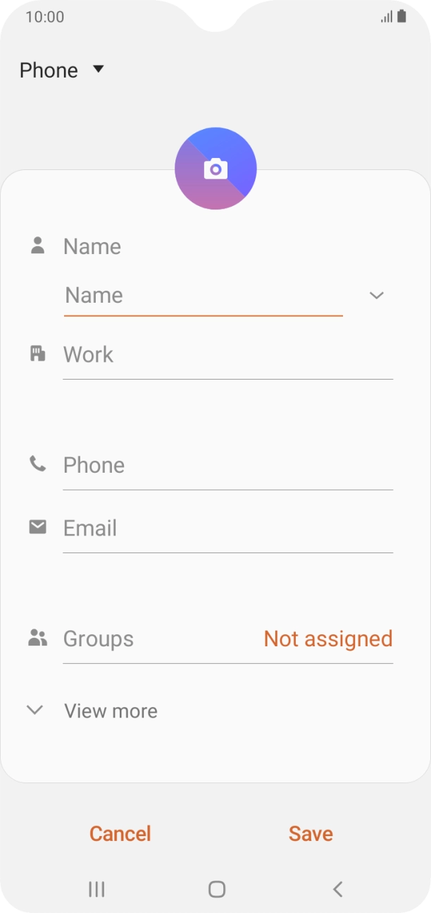 Press the address book drop down list.