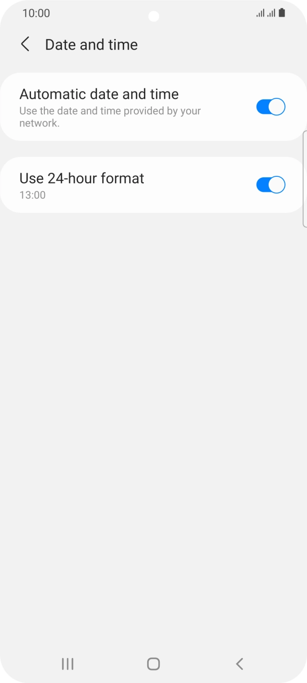 Press the Home key to return to the home screen.