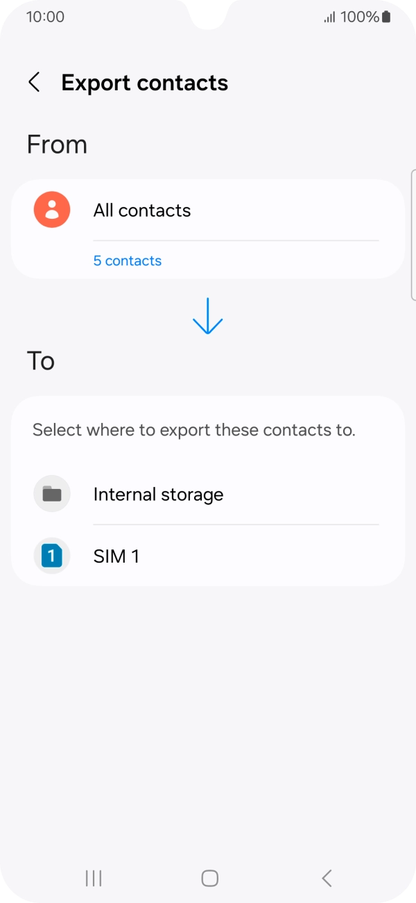 Press the name of the SIM.
