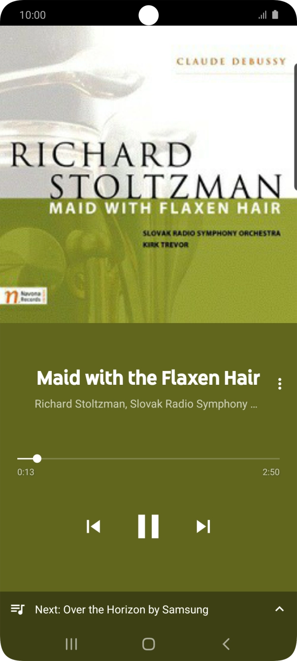 Press arrow right to go to the next audio file.